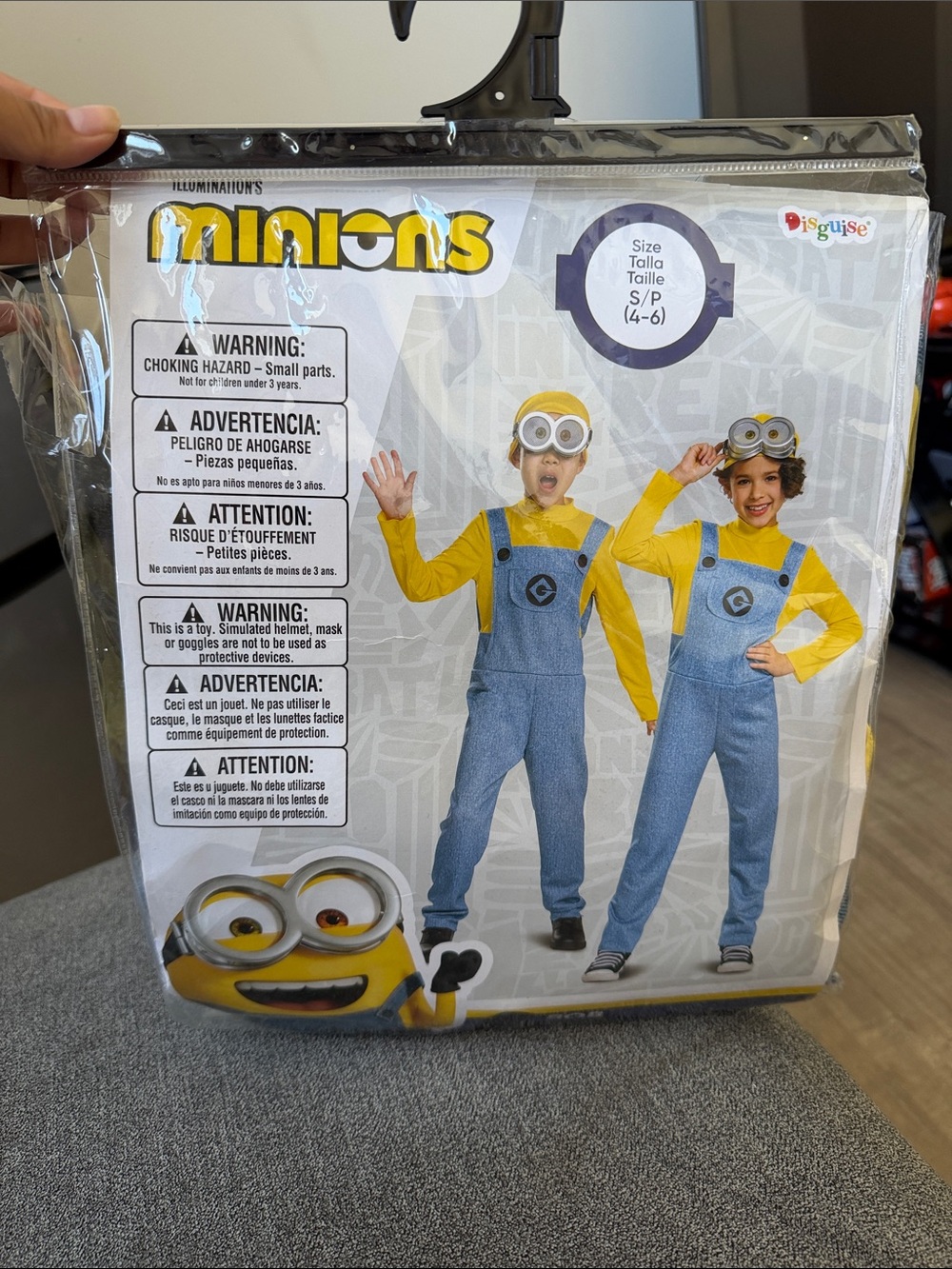 Disguise Minions Kids Yellow & Blue Overalls Costume
